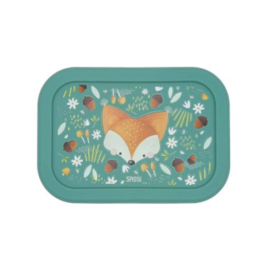 Boîte à goûter en silicone - Crunchy le renard