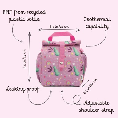 Insulated Lunch Bag - Sparkly the Unicorn