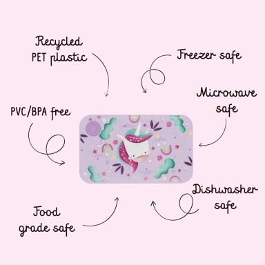 RPET lunch Box - Sparkly the Unicorn