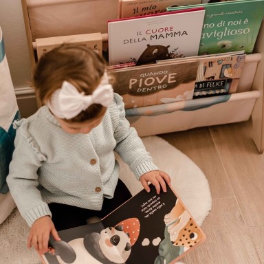 Montessori Book Rack - Chewy the Elephant