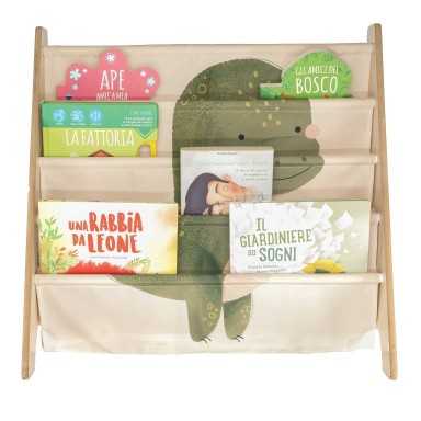 Montessori Book Rack - Cracky the Dinosaur
