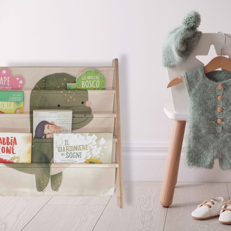 Montessori Book Rack - Cracky the Dinosaur