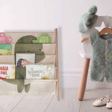 Montessori Book Rack - Cracky the Dinosaur