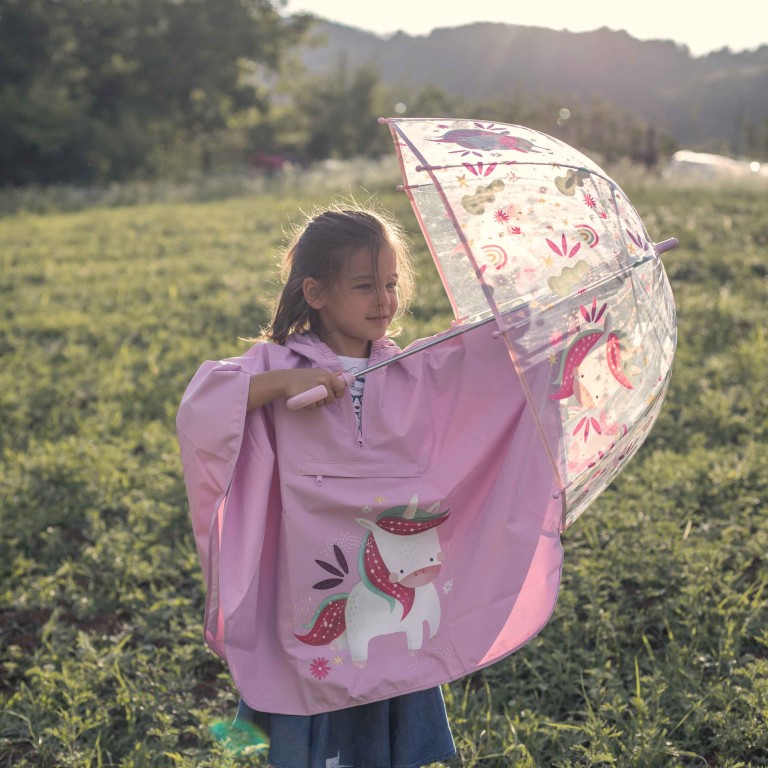 Kids Rain Poncho - Sparkly the Unicorn