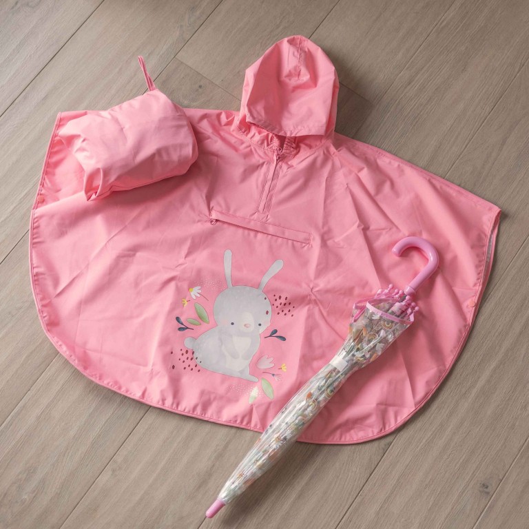 Kids Rain Poncho - Fluffy the Bunny