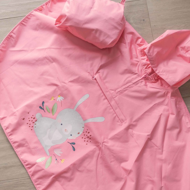 Kids Rain Poncho - Fluffy the Bunny