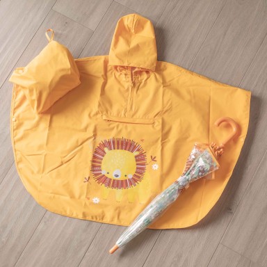 Poncho de pluie junior - Chompy le lion