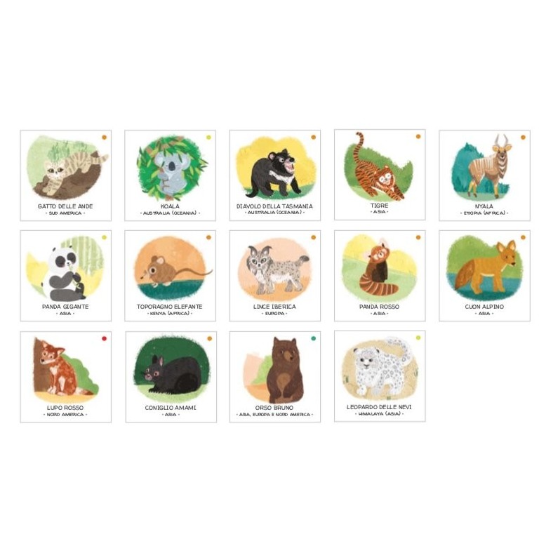 Memo. Animali da salvare. I boschi (Outlet)