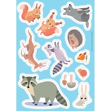 Carte da gioco. Le sette famiglie. Il bosco