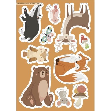 Stickers e attività. Il bosco