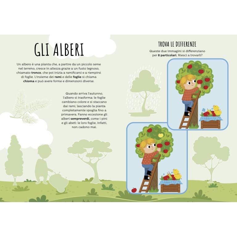 Stickers e attività. La natura