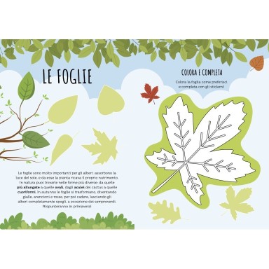 Stickers e attività. La natura