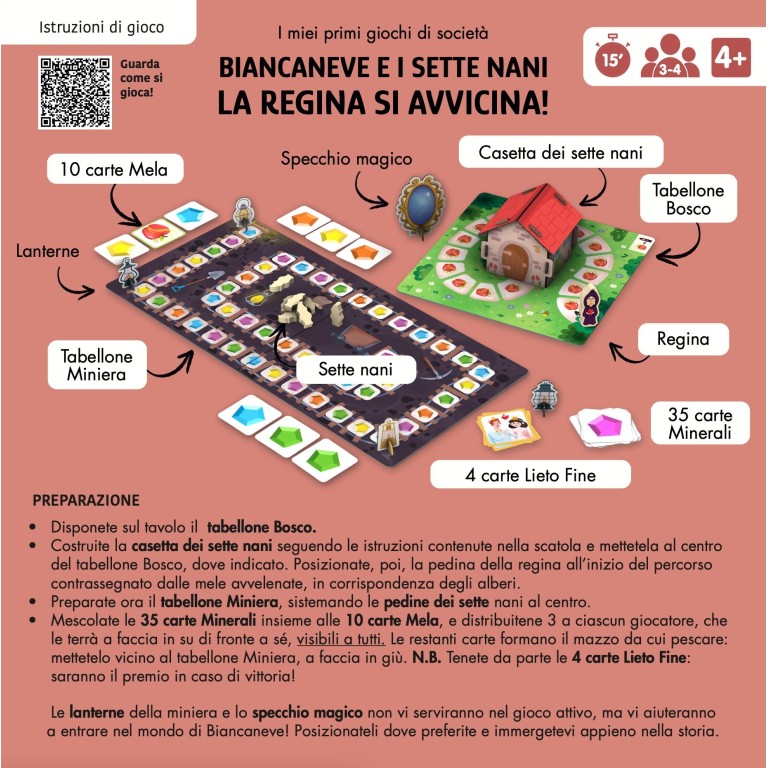 I miei primi giochi di società. Biancaneve e i sette nani - La regina si avvicina!