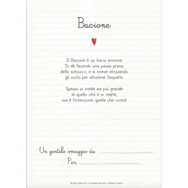 L'inventario dei baci