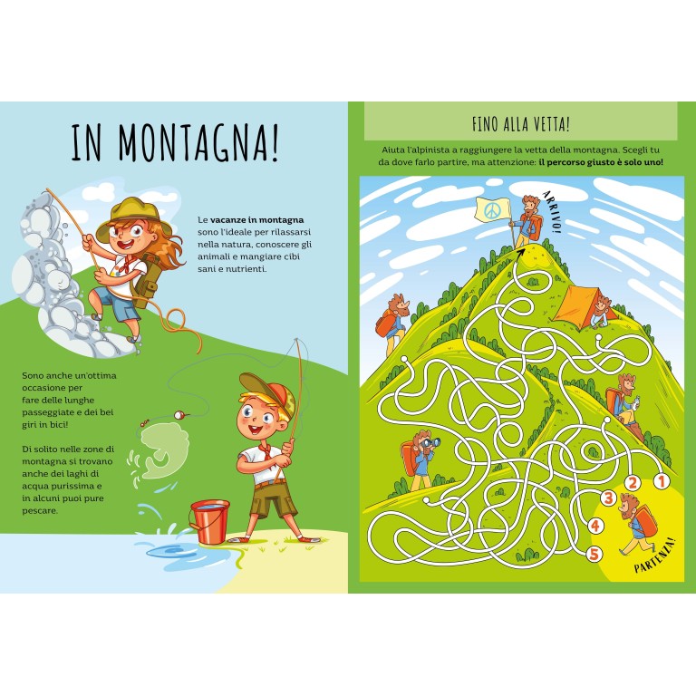 Stickers e attività. Le vacanze