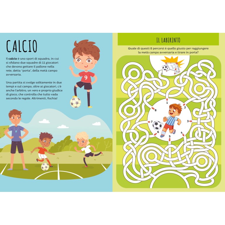 Stickers e attività. Gli sport (Outlet)