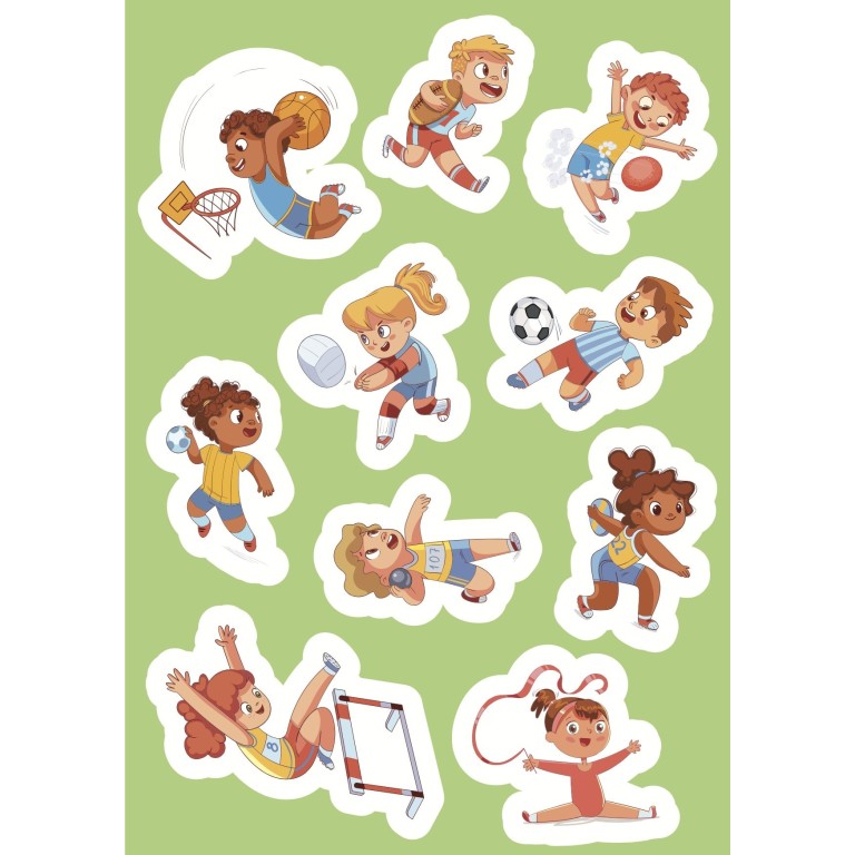 Stickers e attività. Gli sport (Outlet)