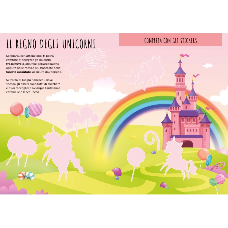 Stickers e attività. Gli unicorni