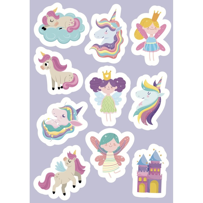 Stickers e attività. Gli unicorni