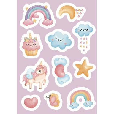 Stickers e attività. Gli unicorni