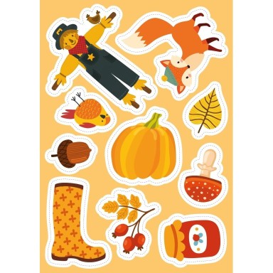 Stickers e attività. Autunno