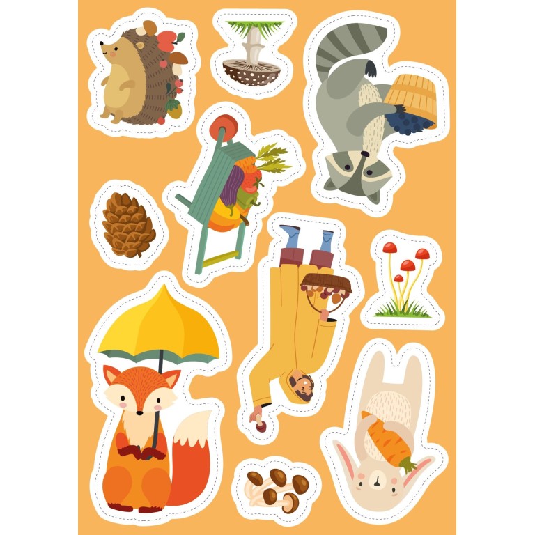 Stickers e attività. Autunno