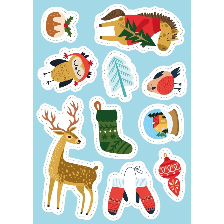 Stickers e attività. Inverno