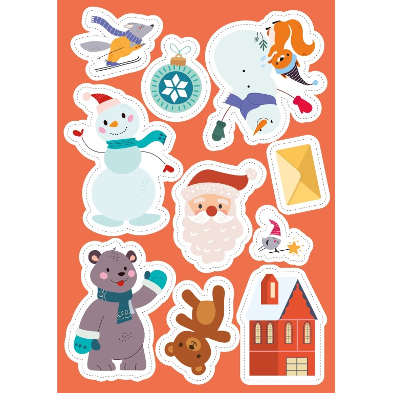 Stickers e attività. Il Natale