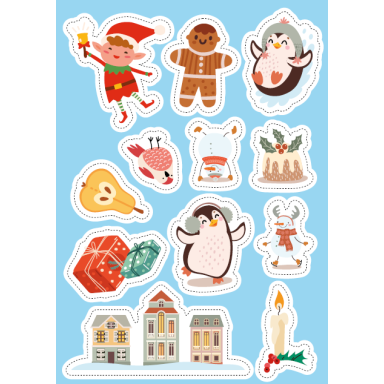 Stickers e attività. Il Natale
