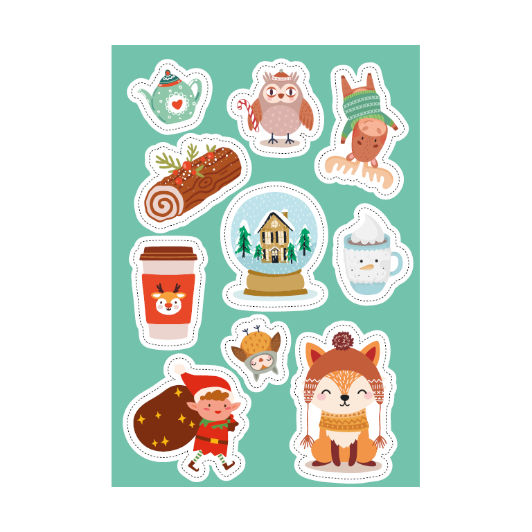 Stickers e attività. Il Natale