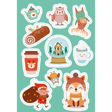 Stickers e attività. Il Natale