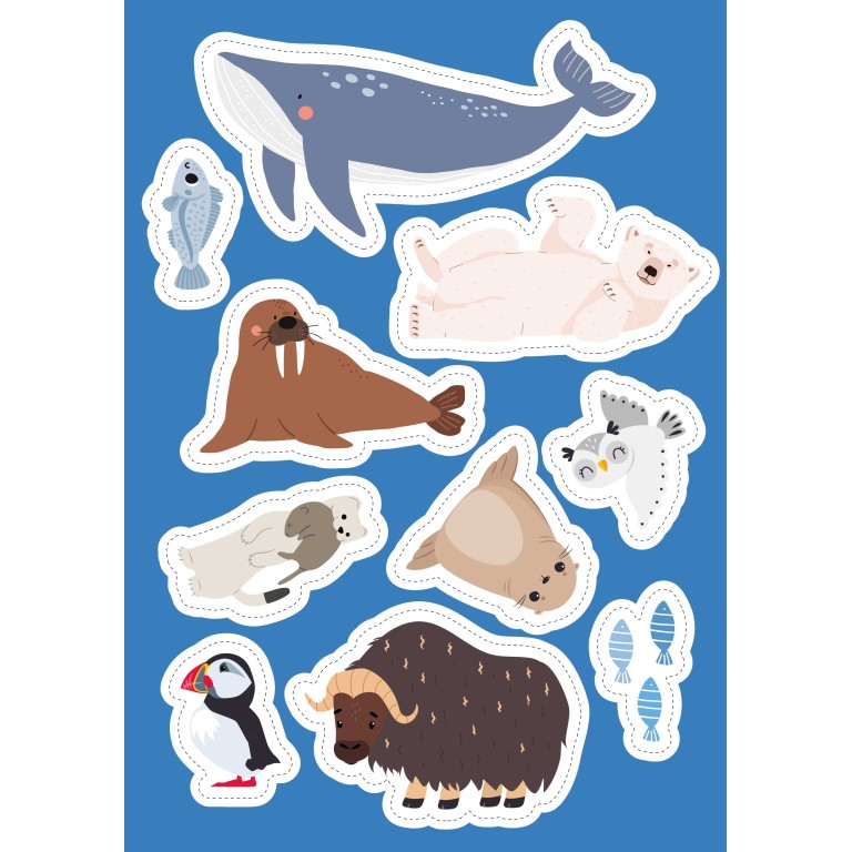 Stickers e attività. I ghiacci