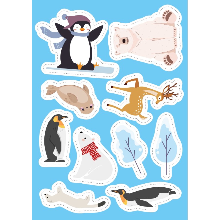 Stickers e attività. I ghiacci
