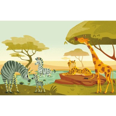 Libera i colori della savana