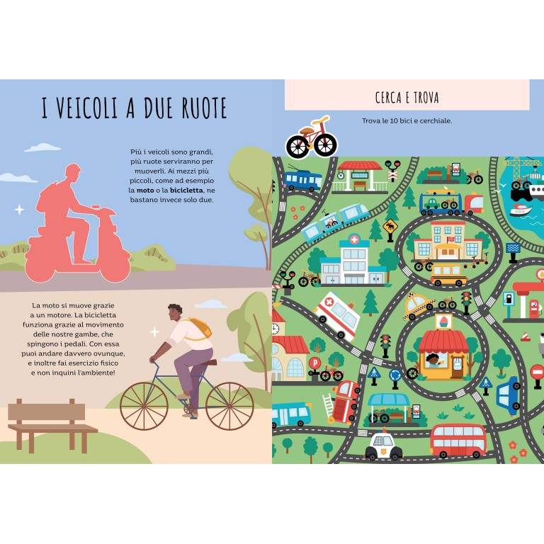 Stickers e attività. Veicoli