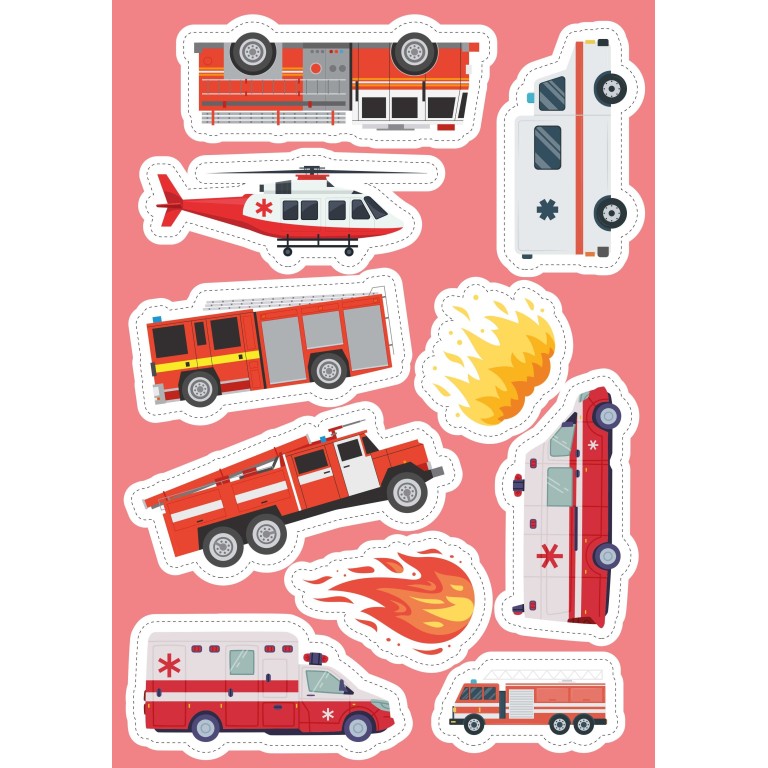 Stickers e attività. Veicoli