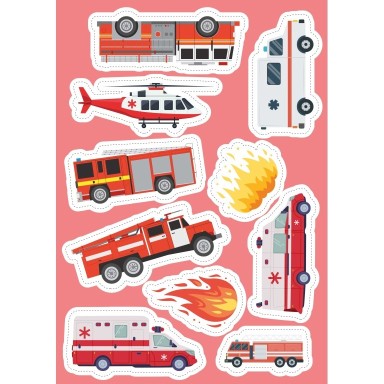 Stickers e attività. Veicoli