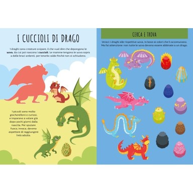 Stickers e attività. Draghi