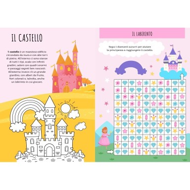 Stickers e attività. Principesse