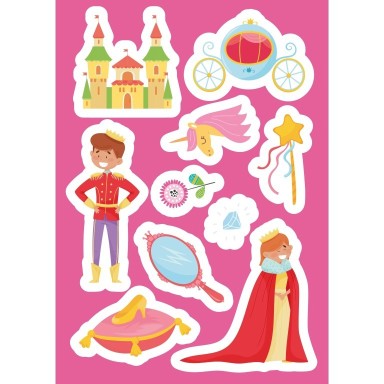 Stickers e attività. Principesse