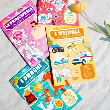 Stickers e attività. Principesse