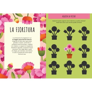 Stickers e attività. Primavera