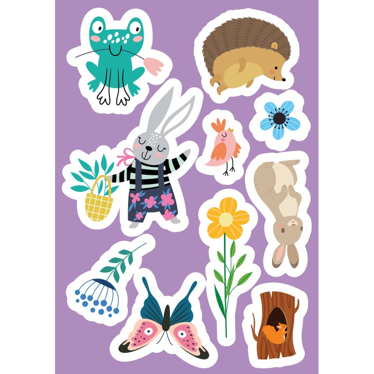 Stickers e attività. Primavera