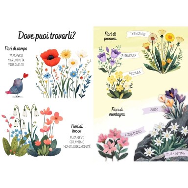 Magico puzzle ad acqua. I fiori