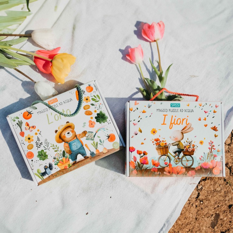 Magico puzzle ad acqua. I fiori