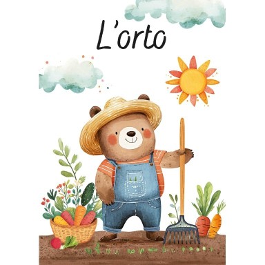 Magico puzzle ad acqua. L'orto