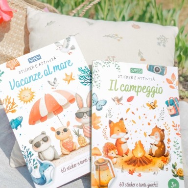 Sticker e attività. Vacanze al mare