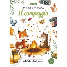 Sticker e attività. Il campeggio