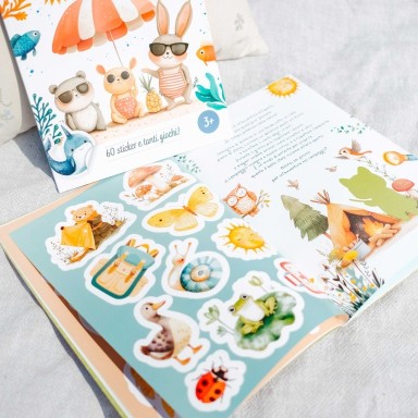 Stickers e attività. Il campeggio