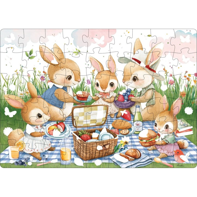 Magico puzzle ad acqua. Il picnic